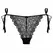 Underneath Luna Lace Panties with Adjustable Ribbon Sides Black