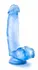 Blush B Yours Sweet 'N Hard Blue intimna igračka sa vakuumskim postoljem dužine 16.5 cm