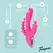 EasyToys Double Rabbit vodootporni intimni masažer roze boje dužine 21 cm sa USB punjenjem