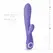 Fane Rabbit punjivi silikonski intimni vibrator roze boje sa 10 modova i LED svetlom
