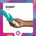 Leda Intima Series Rabbit vibrator sa 10 modova punjivi vodootporni roze