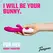 Teazers Pink silikonski rabbit vibrator sa dvostrukom stimulacijom, 10 modova vibracije, vodootporan
