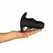 BUTTR Foxhole Silicone Hollow Plug - Large, Anatomical Design, Black