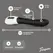 Teazers G-Spot Intimni Uređaj Crni 30 Brzina Meki Silikon USB