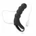EasyToys Crni zakrivljeni rebrasti silikonski intimni maser 10 modova
