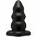 Doc Johnson Triple Ripple Large Black Anal Plug - Graduated Design