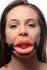 Master Series Silikonski podesivi oralni trening gag Crna