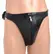 Master Series kožni jockstrap sa šiljcima i podesivim kaiševima, crna boja