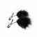EasyToys Adjustable Nipple Clamps with Soft Feathers - Silver/Black