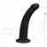 EasyToys Silicone Strap-On System podesivi pojas i glatki štap crne boje