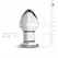 Glas Intimate Plug model br. 26, providno staklo, srednja veličina