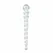 Glas No. 20 Beaded Glass Intimate Model, Clear, 18 cm
