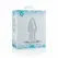 Glas Medium Crystal Clear Glass Intimate Plug - 3,9 cm, glatka površina