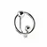 Sinner Gear Steel Glans Ring with Precision Plug, Silver, One Size