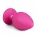 EasyToys Silikonski Intimni Čep Veliki Roze sa Dekorativnim Dragim Kamenom