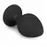 EasyToys Diamond Plug Medium Black - Silikonski intimni dodatak sa kristalnom bazom