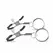 EasyToys Metal Nipple Clamps - Podesivi pritisak sa prstenovima
