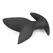 EasyToys Silicone Anchor Plug Large - Fleksibilan intimni sistem, crna
