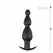 Sinner Gear Hollow Silicone Black Plug - Anatomski dizajn, veliki