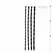 Ouch! Silicone Dilator Set - Fleksibilan medicinski kvalitet, 5 veličina, crna