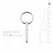Sinner Gear Hollow Metal Urethral Sounding Plug with Pull Ring 8 mm