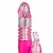 EasyToys roze potiskujući dualni vibrator - 6 brzina i rotacija