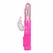 EasyToys roze potiskujući dualni vibrator - 6 brzina i rotacija