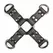 EasyToys podesivi kožni hogtie restraint - crni bondage konektor