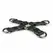 EasyToys podesivi kožni hogtie restraint - crni bondage konektor