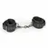 EasyToys veštačke kožne podesive lisice crne 11-28 cm meka postava