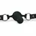 EasyToys silikonski perlasti gag podesiva traka crni 8718627528235