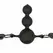 EasyToys silikonski perlasti gag podesiva traka crni 8718627528235