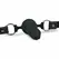 EasyToys silikonski sistem kuglični gag podesiv 60 cm crni 9,5 cm umetljivo