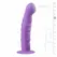 EasyToys Silikonski Model sa Usisnom Podlogom Ljubičasti 18 cm - Rebrasta Površina
