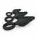 EasyToys Silikonski Set Čepova Crni - 3 Veličine sa Ergonomskim Prstenom za Povlačenje