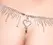 Cottelli LINGERIE tange sa cirkonima S-L podesiva čipka i kristalni detalji