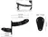You2Toys RC vibrirajući dupli strap-on podesivi silikonski crni