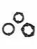 Performance Set of 3 Black Flexible Intimate Support Rings - Assorted Sizes