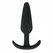 EasyToys Silikonski čep M - Fleksibilan anatomski intimni aksesoar, Crni