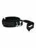 Frisky Adjustable Neoprene Collar & Nylon Leash Set, Black, 116cm