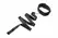 Frisky Adjustable Neoprene Collar & Nylon Leash Set, Black, 116cm