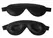 Strict Leather Premium Padded Eye Mask Black Adjustable Fit