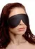 Strict Leather Premium Padded Eye Mask Black Adjustable Fit