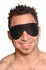 Strict Leather Premium Padded Eye Mask Black Adjustable Fit