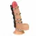 KINK Metalni set intimnih prstenova 5 komada sa kožnim konektorom 3.2-5cm