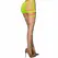 Chilirose CR-4867 Neon zelene mrežaste hulahopke bez stopala, S/M, UV reaktivne