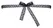 Cottelli ACCESSOIRES Black Embroidered Lace Eye Mask with Integrated Eye Holes