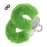 Ouch! Heavy-Duty Fluffy Handcuffs Green - Sigurna brava, mekana postava