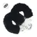 Ouch! Secure Fluffy Restraint Cuffs Black - Heavy-Duty, Soft Lining