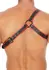 Gladiator Premium Leather Y-Shaped Adjustable Harness Black 98-112cm